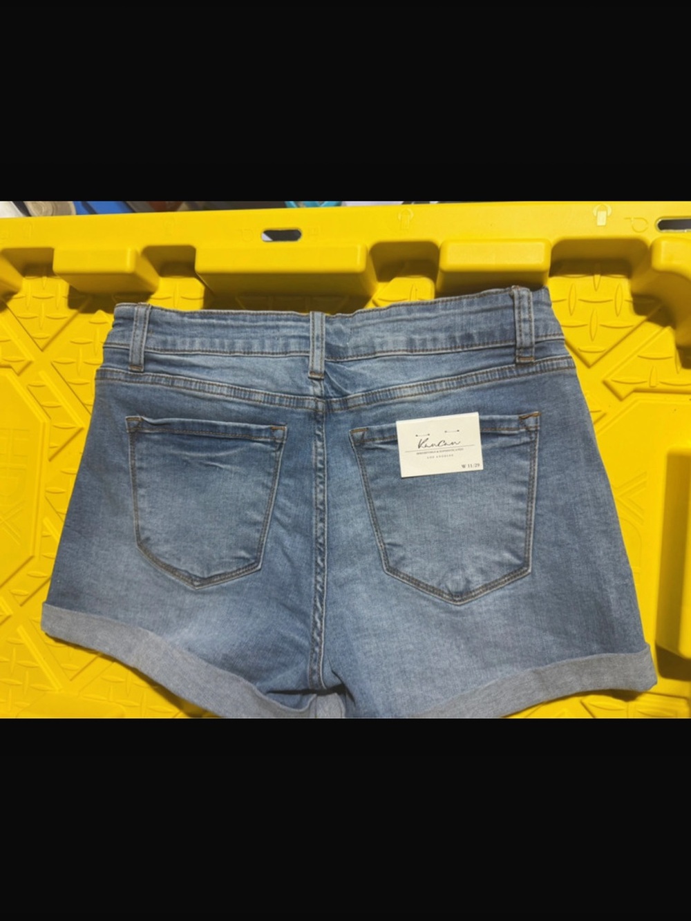 KanCan Light Blue Denim Roll Cuff Shorts